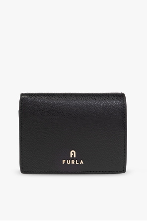 Leather wallet with logo