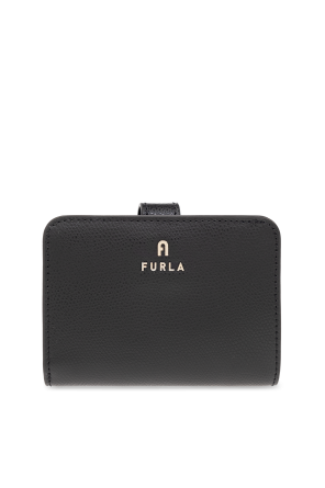 Leather wallet with logo