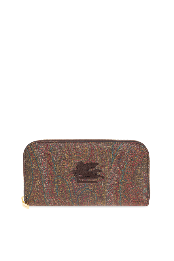 Wallet with embroidered logo od Etro