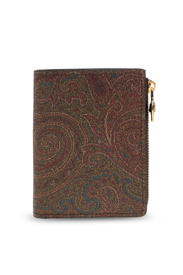 Wallet with logo charm od Etro
