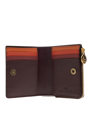 Wallet with logo charm od Etro