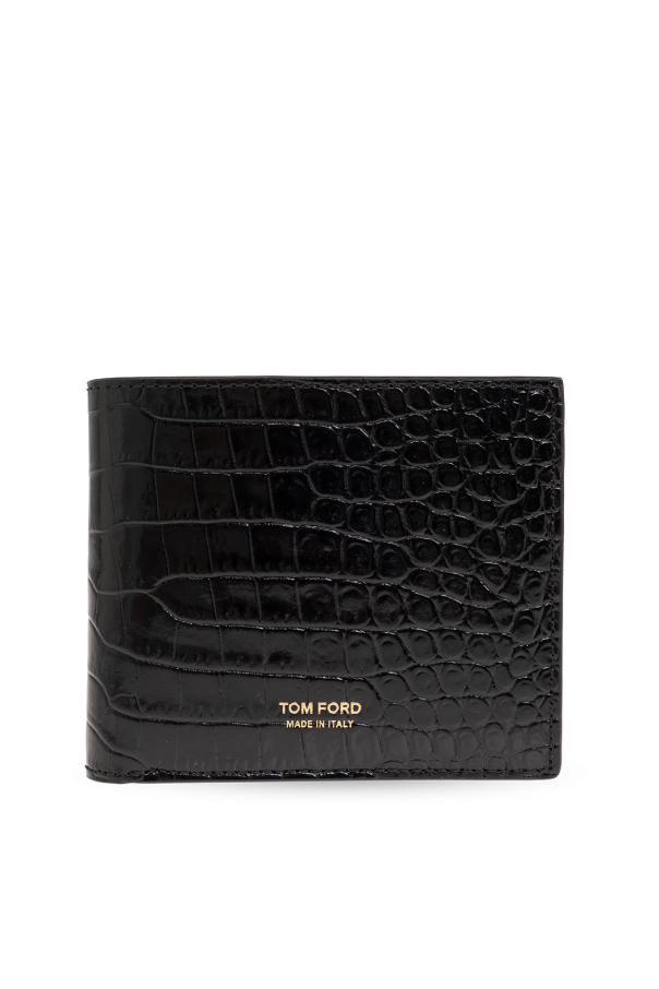 Leather wallet with logo od Tom Ford