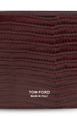 Tom Ford Skórzany portfel z klipsem na banknoty