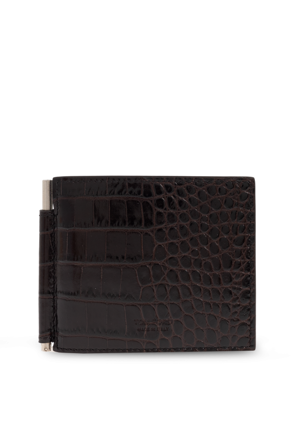 Leather wallet with money clip od Tom Ford