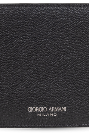 Giorgio armani set Leather wallet