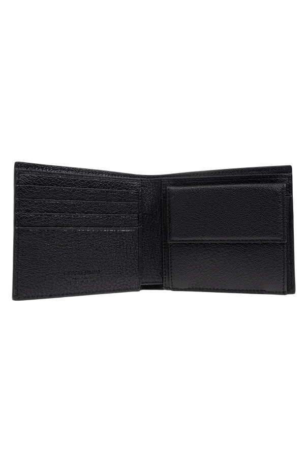 Giorgio Armani Cartera de cuero con logo