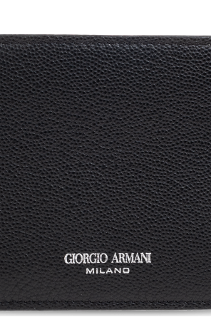 Giorgio Armani Cartera de cuero con logo