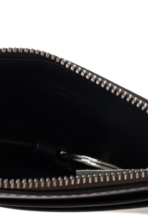Leather wallet with keyring od Giorgio Armani