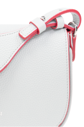 Emporio Armani Emporio Armani Camicia a maniche lunghe bianca con logo a contrasto e colletto rimovibile