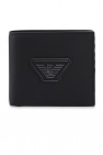 Emporio Armani BLACK Folding wallet with logo