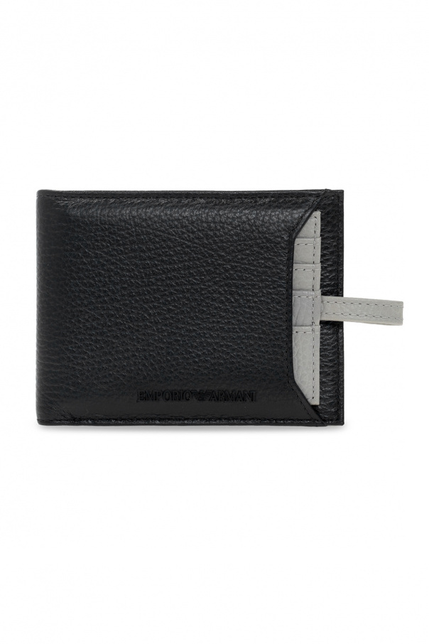 Emporio armani neck Bi-fold wallet with logo