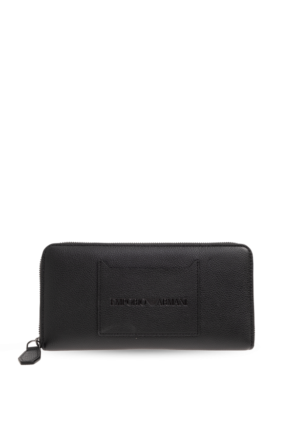 Leather wallet with logo od Emporio Armani