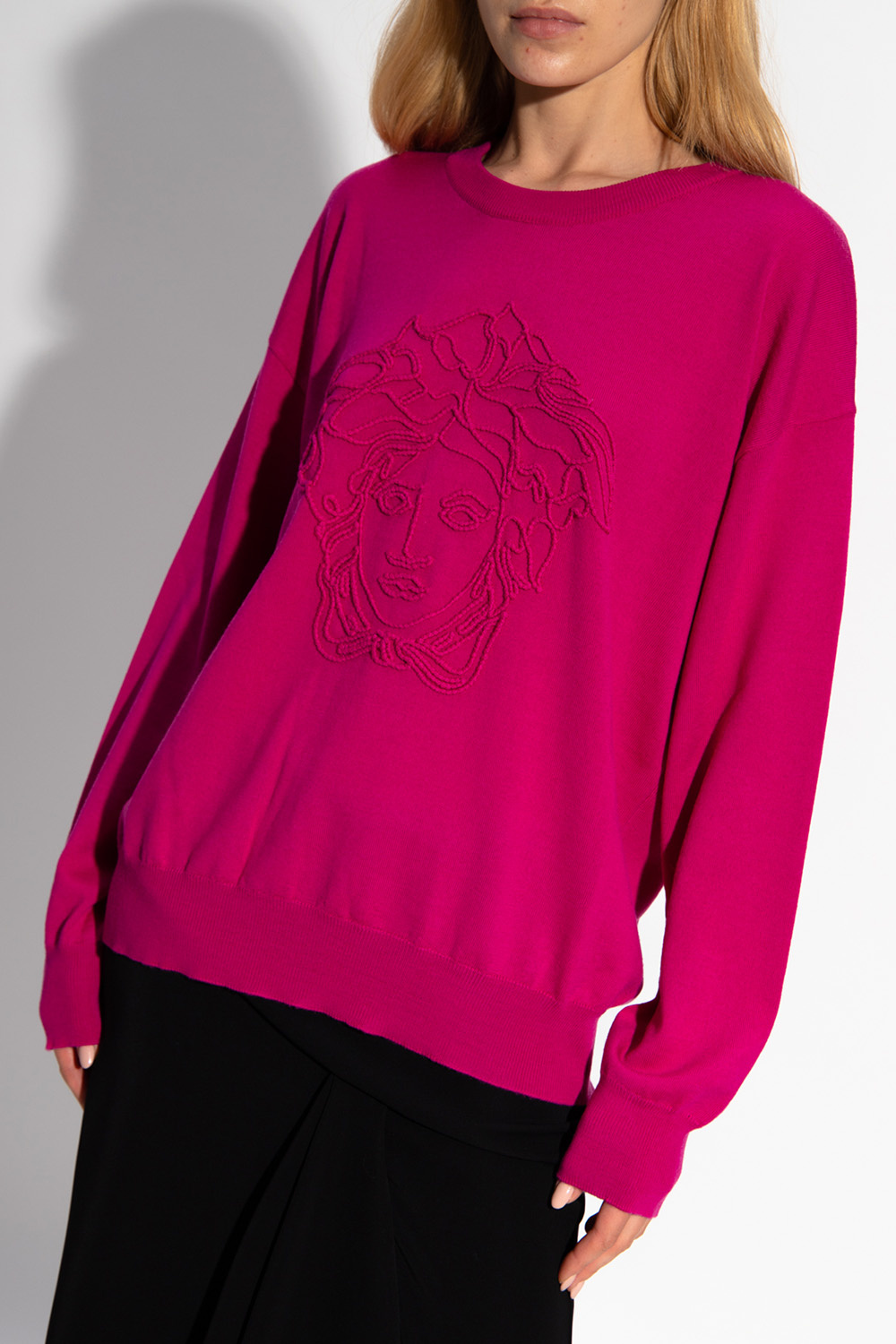 Versace HUGO calligraphy artwork drawstring hoodie