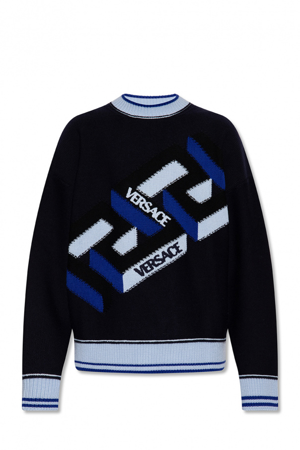 Versace Dkny Kids TEEN zip-up sweater dress Nero