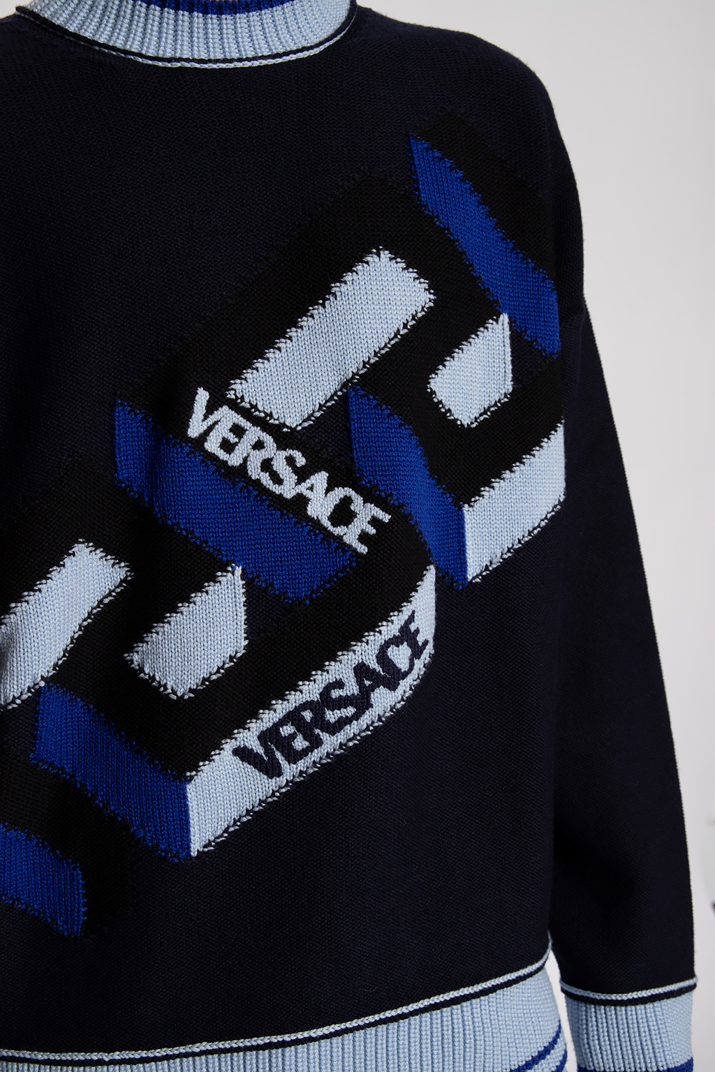 Versace Dkny Kids TEEN zip-up sweater dress Nero