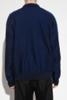 Versace NAVY BLUE Wool sweater with La Greca Medusa