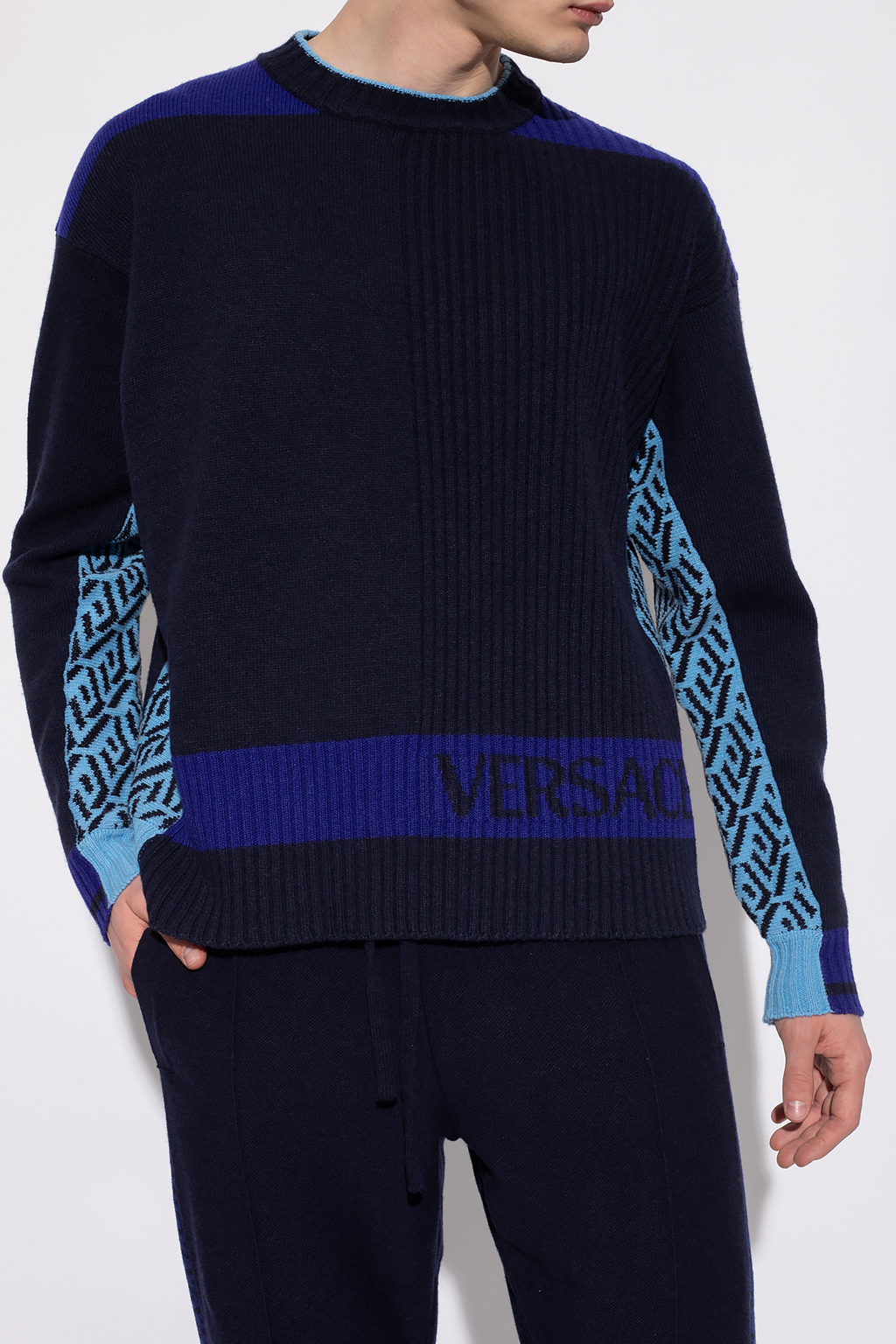 Versace young versace baroque style zip hoodie item