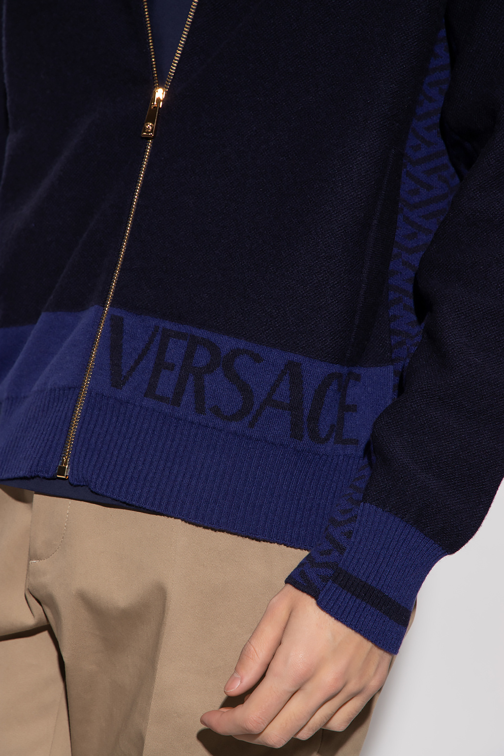 Versace moncler enfant faux shearling down jacket