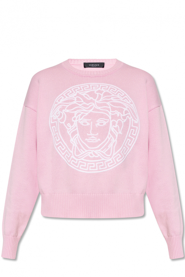 Versace chenille-texture with logo