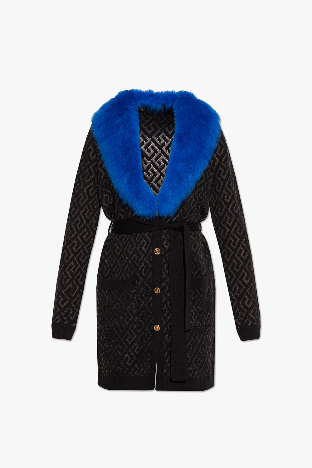 Versace Cardigan with fur collar