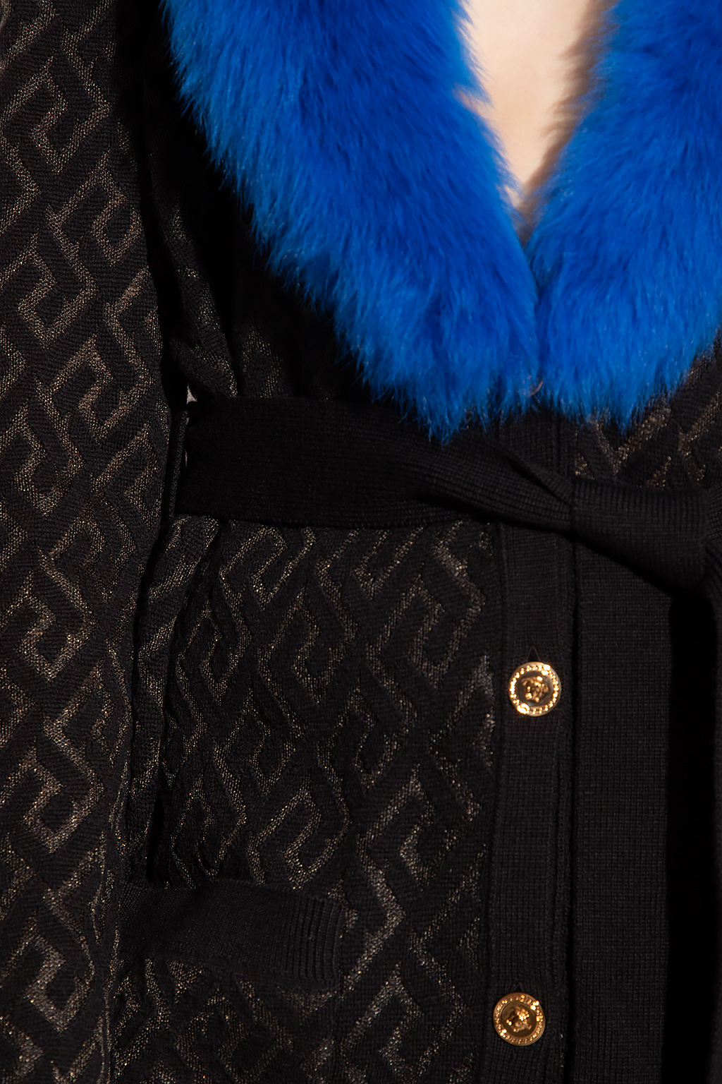 Versace Cardigan with fur collar