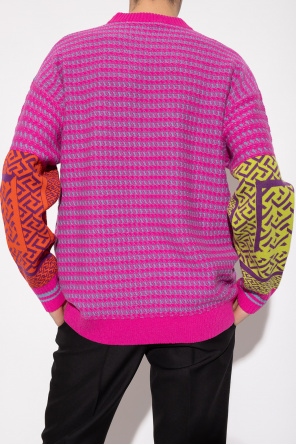 Versace pocket sweater with ‘La Greca’ pattern