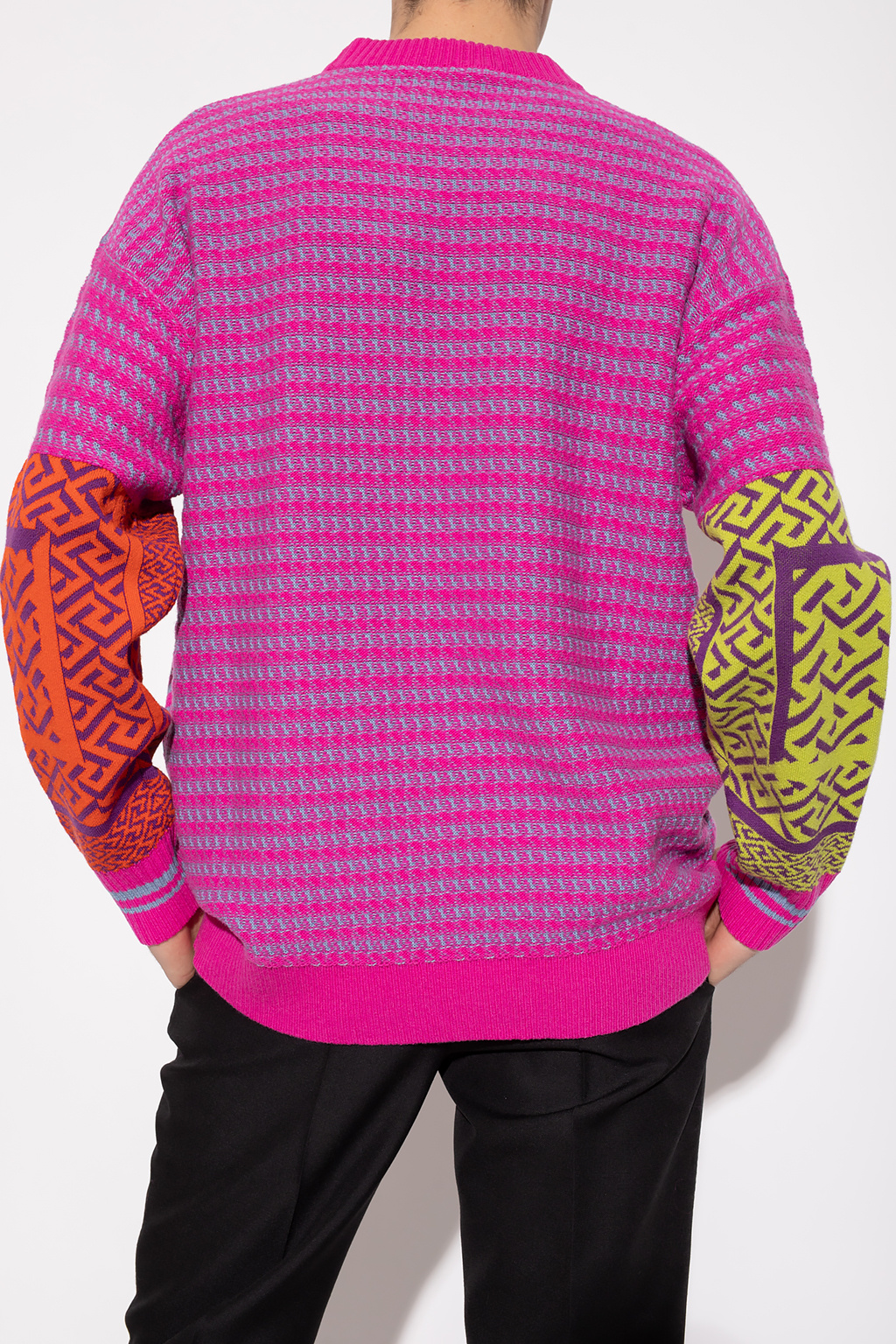 Versace sweater silk with ‘La Greca’ pattern