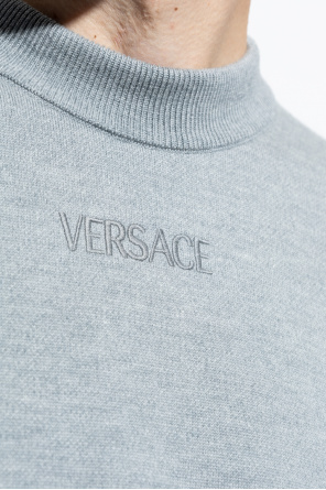 Versace graphic-print organic cotton-blend hoodie