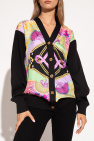 Versace MULTICOLOUR Cardigan with ‘I Ventagli’ print