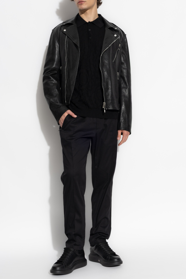 Versace Polo con estampado "Barocco"