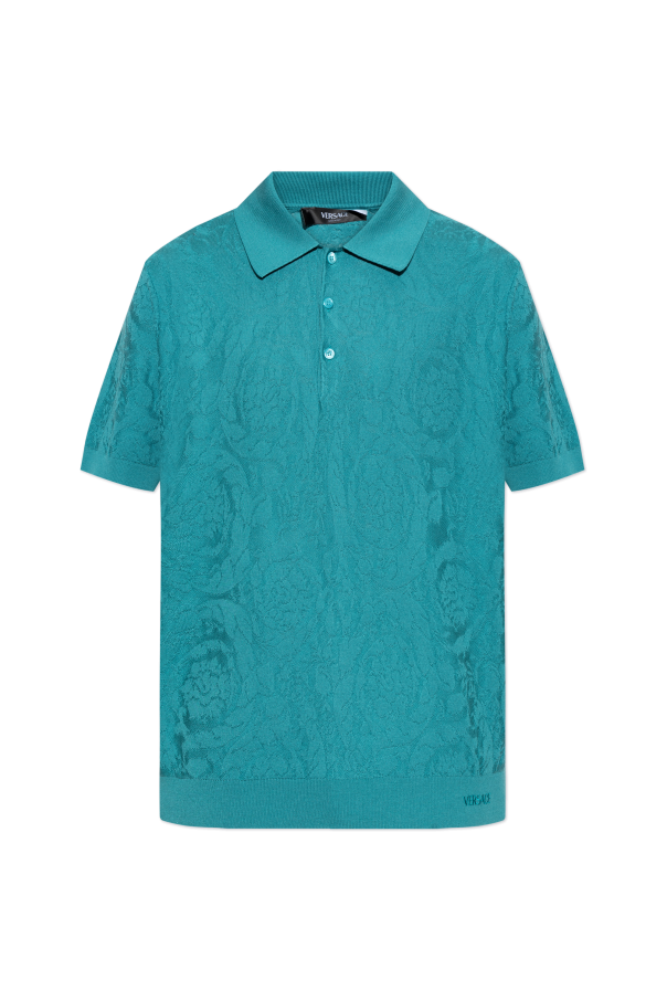 Polo with 'Barocco' pattern od Versace