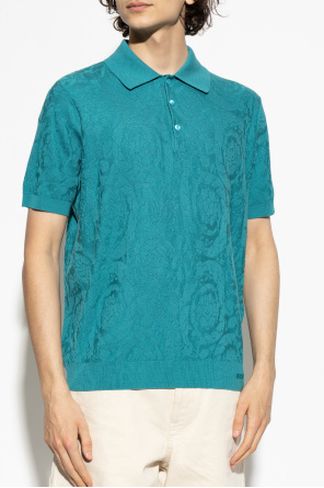 Versace Polo ze wzorem `Barocco`