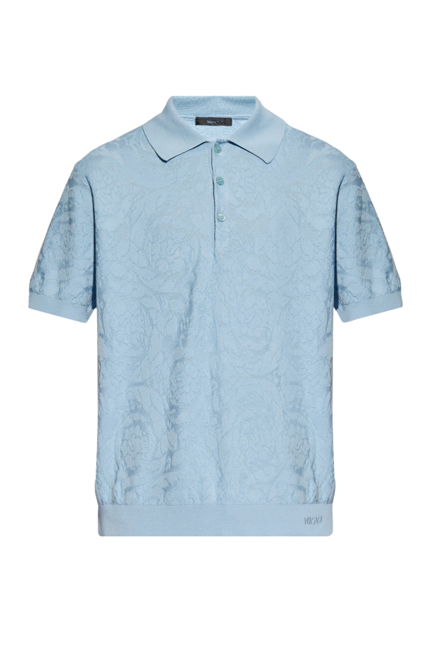 Versace Polo shirt with Barocco pattern