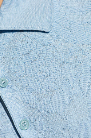 Versace s cutaway collar polo shirt