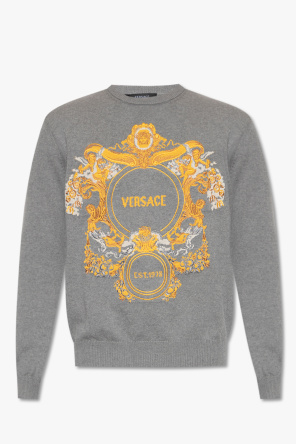Sweater with baroque motif od Versace