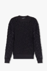 Versace BLACK Lace-knit sweater
