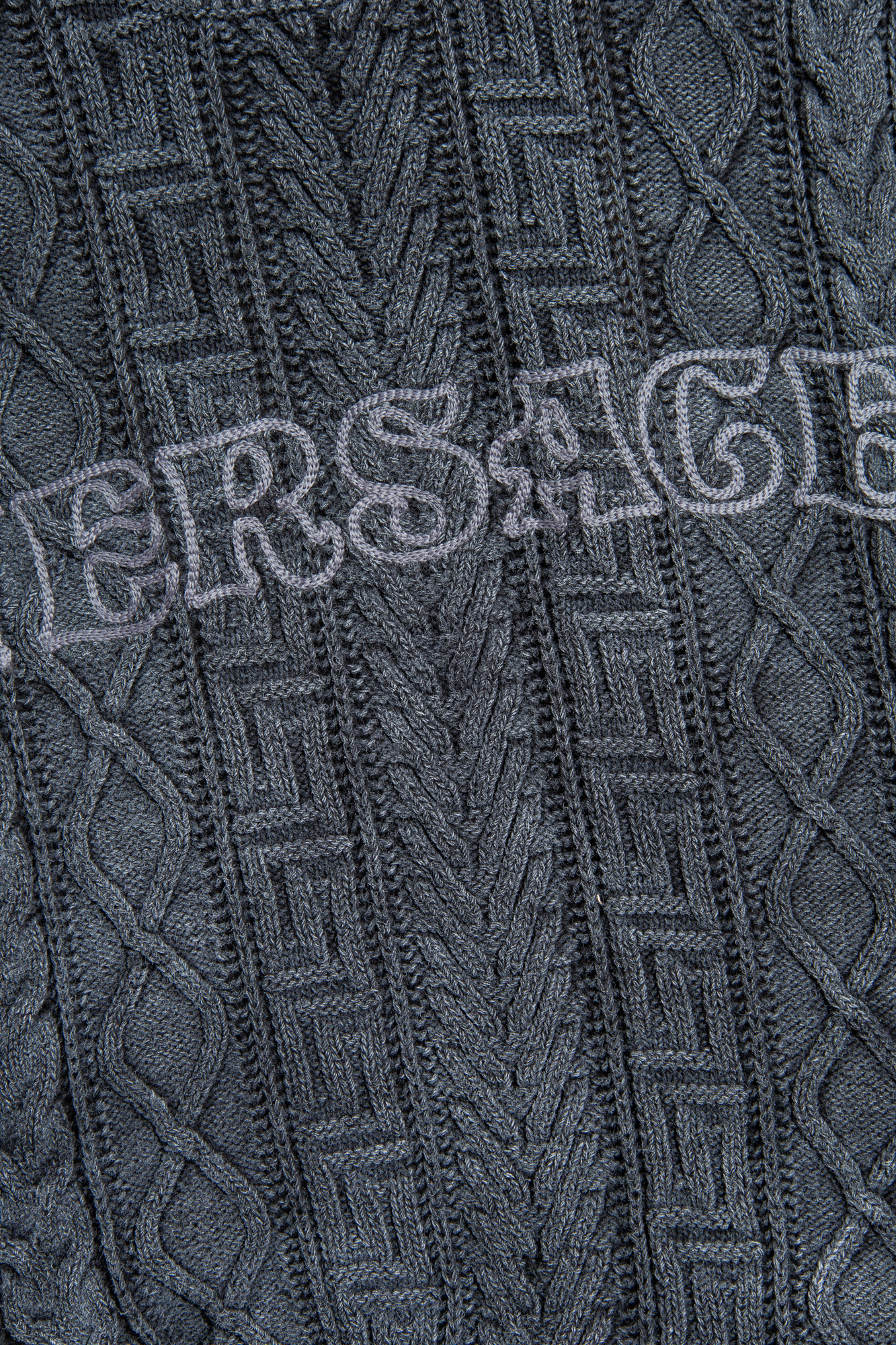 Versace Cotton sweater short-sleeve with logo