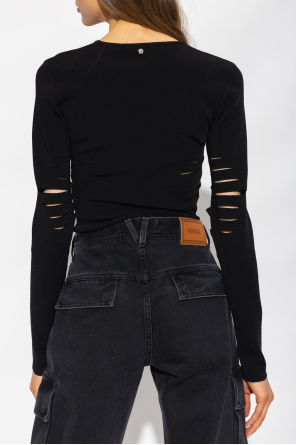 Versace AsYou sweatshirt in black with embroidery