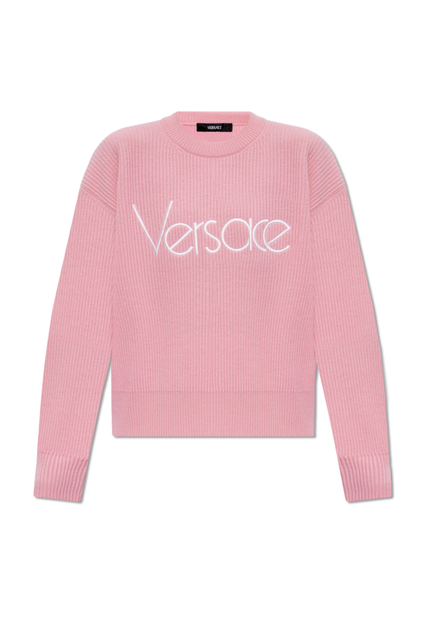 Wool sweater with logo od Versace
