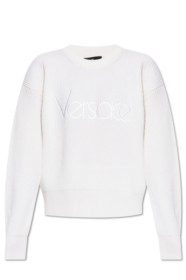 Versace Sweter z wyszytym logo