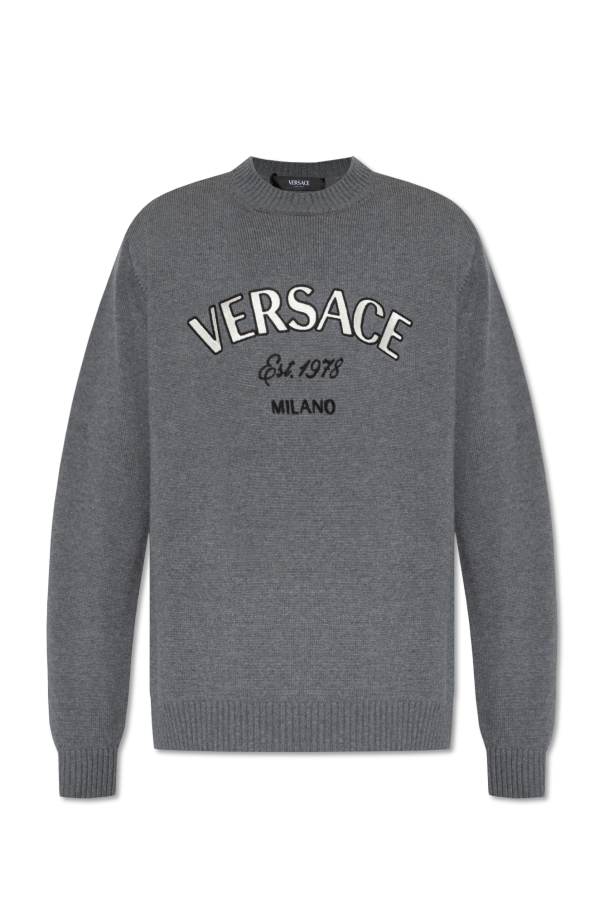 Versace pearl-button long-sleeve shirt