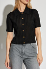 Versace BLACK Striped top