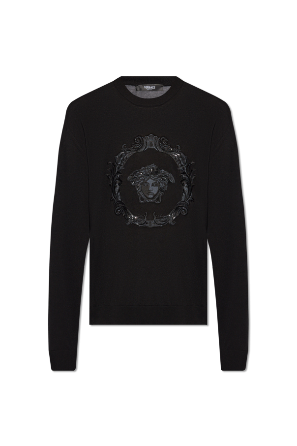 Embroidered sweater od Versace