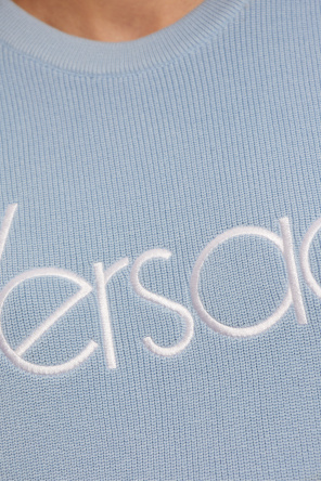 Versace Cotton vest with logo