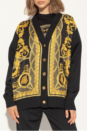 Versace Cardigan with 'La Coupe des Dieux' pattern