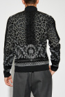 Versace BLACK Cardigan with embroidered pattern