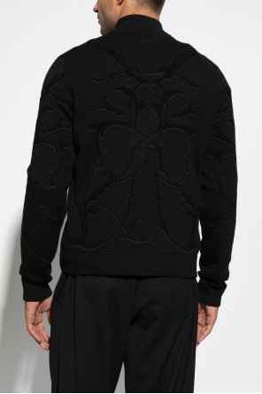 Versace Cardigan with Stand-up Collar