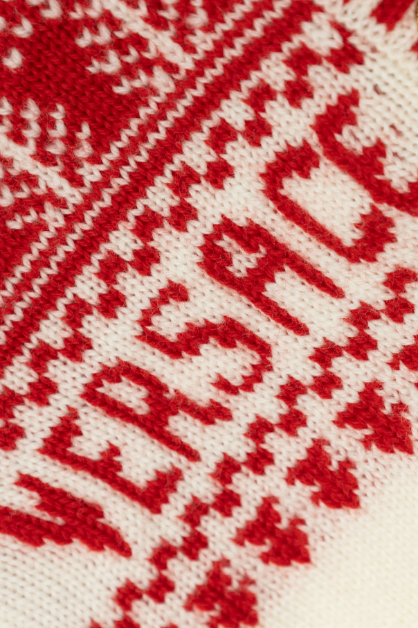 Versace Kids Wzorzysty kardigan