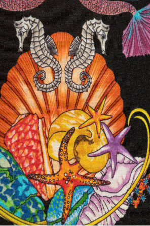 Versace Polo shirt with "Coral Theatre" print