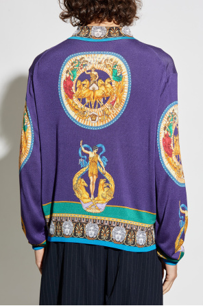 Versace Silk cardigan with print
